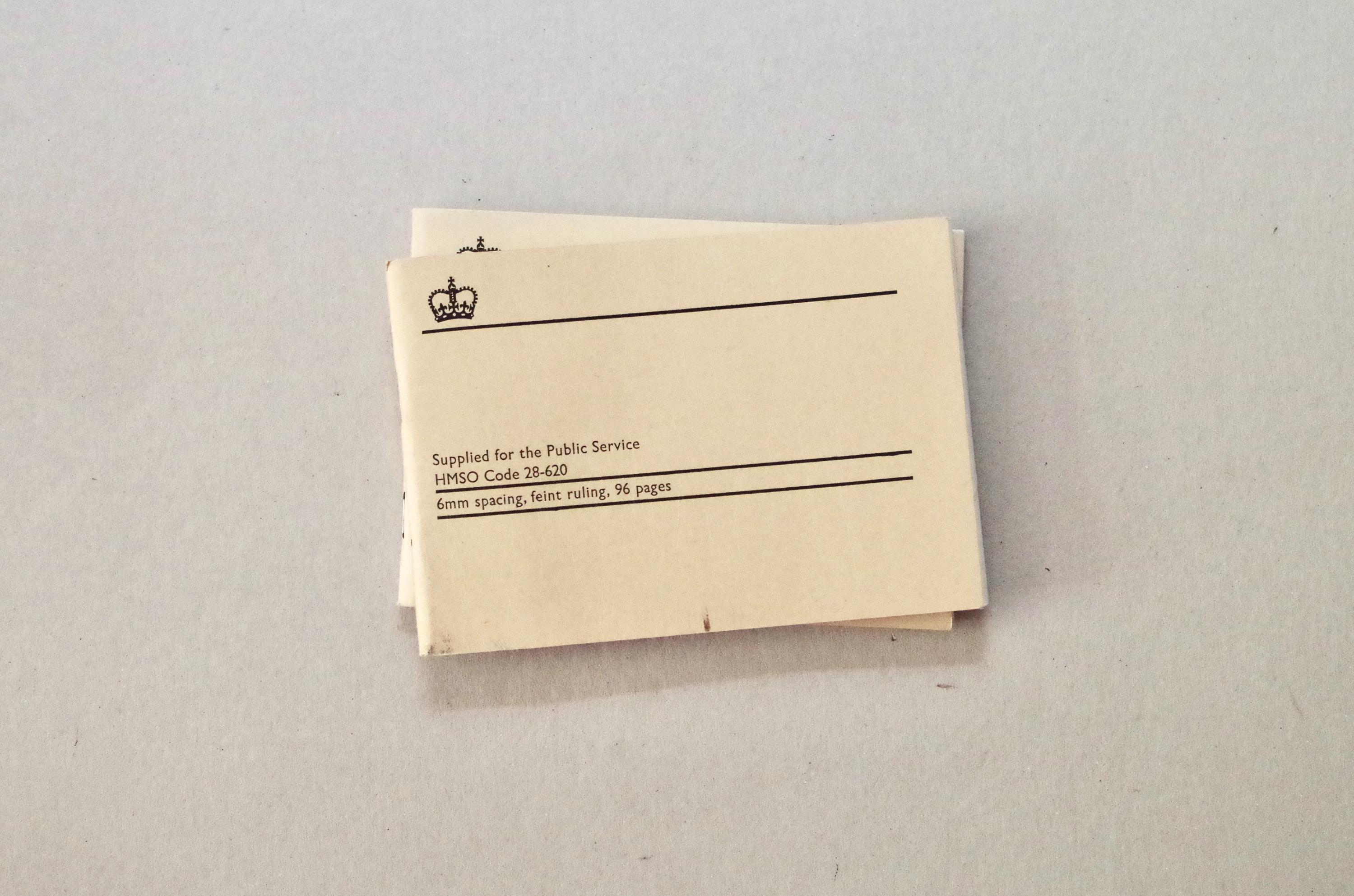 Vintage Small Notebook - HMSO - 1978 - Blank and Unused - Vintage Stationery