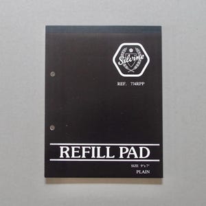 Vintage Paper Pad - Silvine Refill Pad - Plain Paper - Blank and Unused - Vintage Stationery