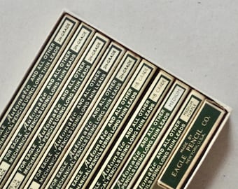 Vintage Replacement Leads - Box of Leads - Eagle Automatic - Vintage Desk Items - Vintage Stationery