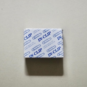 Vintage Box of Paper Clips - 'In-Clip' - Around x90 Paperclips per Box - Office Supplies - Vintage Stationery