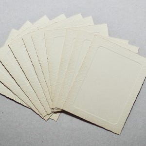 Tarjetas de impresoras antiguas - Juego de 10 tarjetas con bordes irregulares - Invitaciones en blanco - Papelería antigua