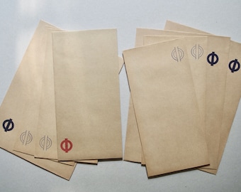 Enveloppes vintage - Métro de Londres - Lot de 4 enveloppes - Logo Underground - Papeterie vintage