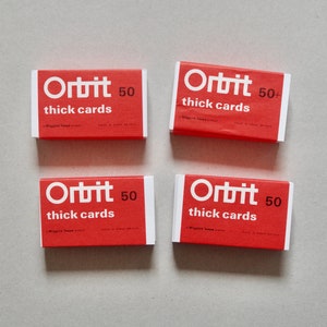 Vintage Druckerkarten - 50er Packungen - 'Orbit' - Wiggins Teape - Vintage Schreibwaren