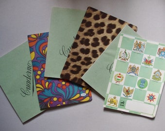 Vintage övningsböcker - Par av anteckningsböcker - Spanska Cuaderno - Tomma och oanvända - Vintage brevpapper