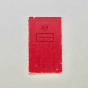 Vintage Small Notebook - Silvine - Memo Book - Blank Pages - Vintage Stationery
