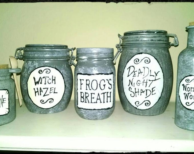 Nightmare Before Christmas Sally's Jars Deadly Nightshade, Frog's ...
