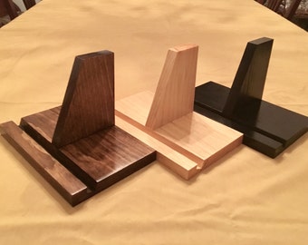 Rustic Solid Pine Tablet Stand