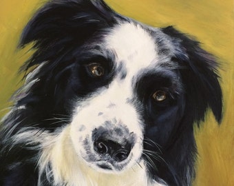 Border Collie Painting