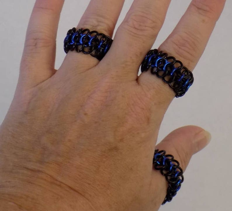 Chainmaille Ring European 4in1 handcrafted chainmaille Etsy