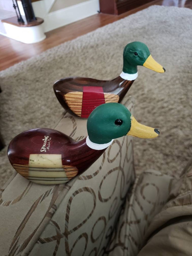Vintage Golf Club Duck Made from antique wooden golf club Etsy