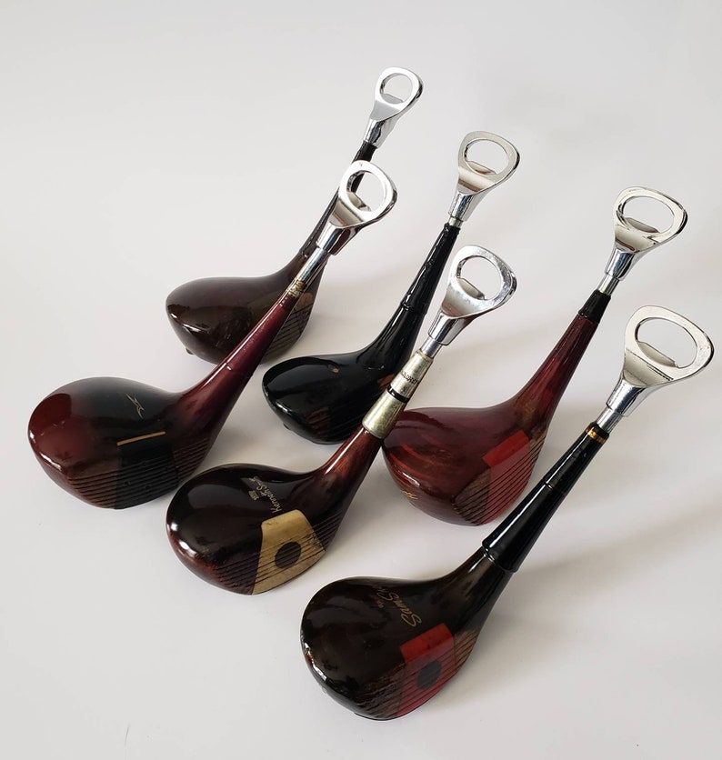 Vintage Golf Club Bottle Opener WoodsGifts for Golfers Etsy