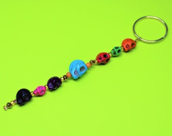 Day of the Dead Dia de los Muertos Themed Purse Charm