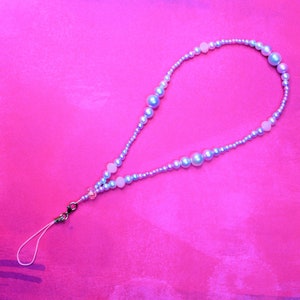 Mermaid Phone Bracelet - Acrylic Pearl Phone Charm