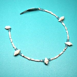 Seashell Beaded Hair Clip , Boho Beach Hairclip , Hair Jewelry