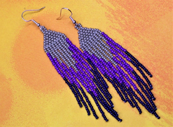 Etsy seed bead earrings deals