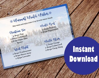 L’hiver diffuseur mélange imprimable