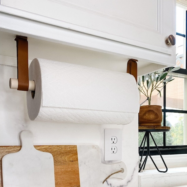 Under Cabinet Paper Towel Holder - Space-Saving Kitchen Organizer, Easy Mount