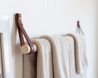 Towel Holder Kit kitchen & bath towel rack storage wall mounted organizer for hand towels minimalist hooks laundry room decor storage decor