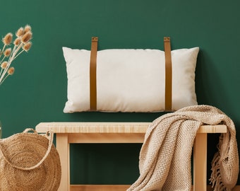 Benutzerdefinierte Leder Wand Gurt für hängende Kissen Kissen, Kopfteile, Bankett Gurt Regal Wand Haken Wandbehang Bauernhaus