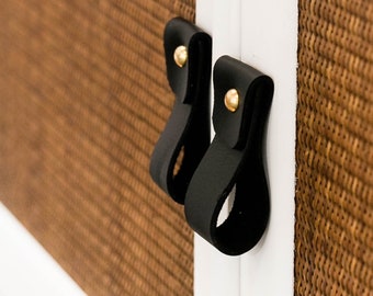 Sm Leather Pull Round End - dresser drawer handles kitchen cabinets knobs gold hardware furniture knobs and handles rustic decor minimal