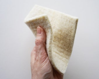 Regenerative Wool Sponge for Eco-Conscious Cleaning - Carbon-Reducing, Lasting, & Effective for All Uses- 2 PK
