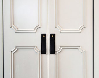Leather Closet Door Pulls Minimal Knobs brass cabinet Handles Scandinavian home decor gold hardware farmhouse knobs ikea door pulls Cupboard