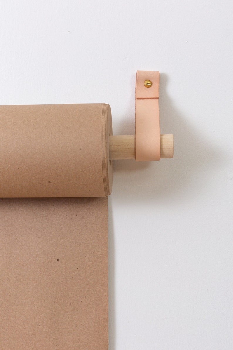 Wall Mounted Paper Roll Holder Studio Kraft Paper Hanger W/ Etsy