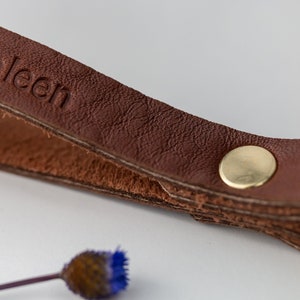 Closeup of Leather Loop.