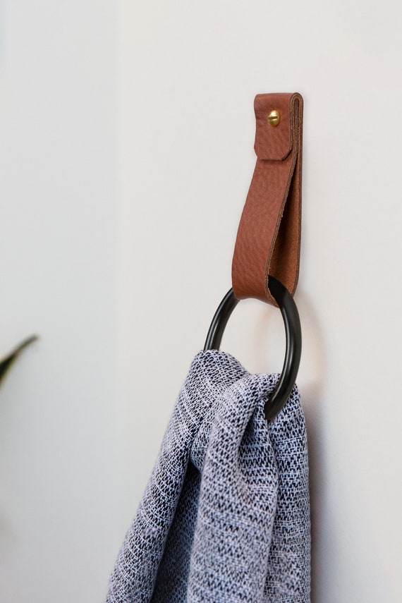 Leather Wall Hanging Strap Wall Hook Hanging Storage Home Etsy