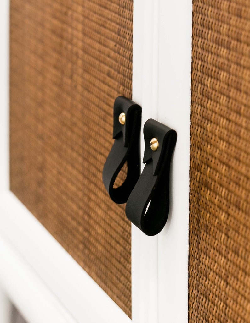 Leather Drawer Pulls for a Dresser Drawer Handles for Kitchen Etsy