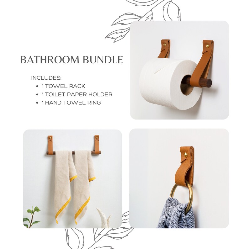 Bathroom Fixture Kit Includes Toilet Paper Holder Bath Towel - Etsy
