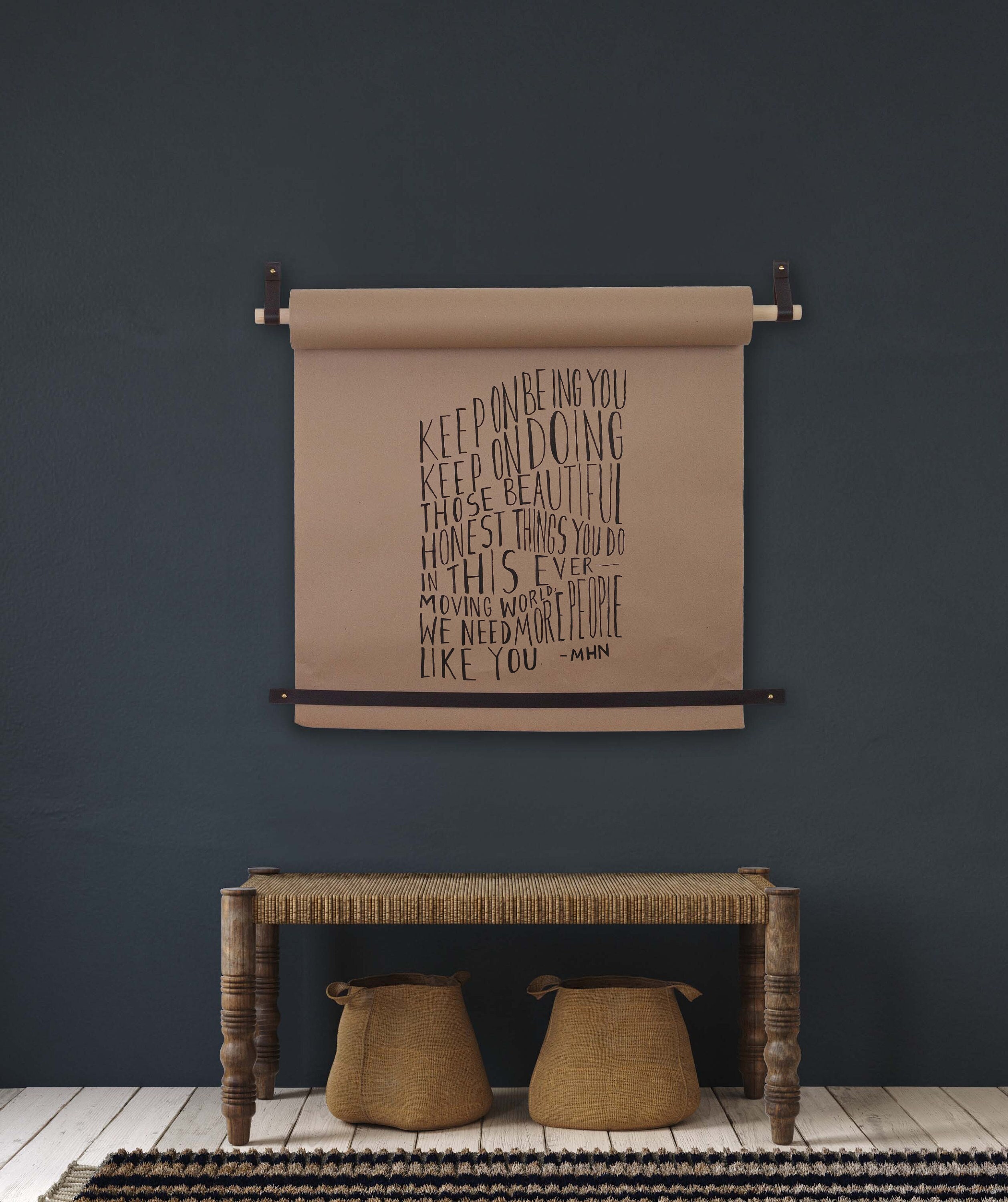 Wall mounted Butcher paper roll  Workspace makeover, Home furnishing  accessories, Butcher paper