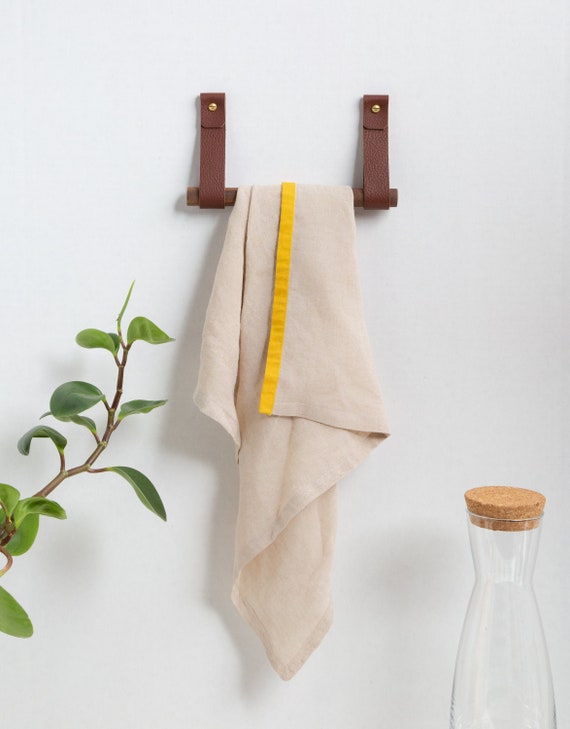 Kit de soporte para toallas cocina y baño toallero almacenamiento  organizador montado en la pared para toallas de mano ganchos minimalistas  decoración de la sala de lavandería decoración de almacenamiento 