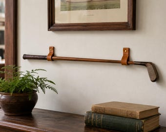 Leather Strap Wall Mount for Golf Club
