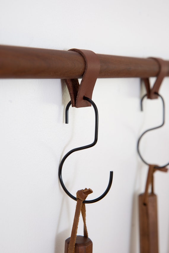 Leather coat hooks hotsell