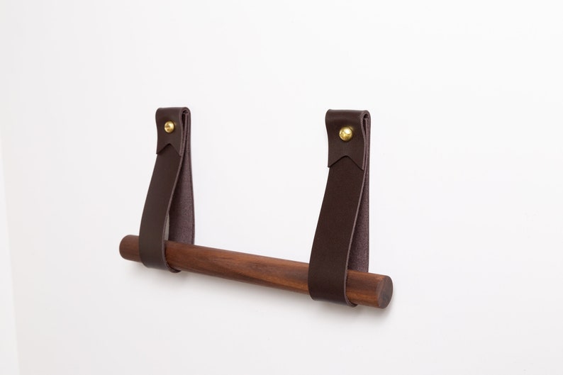 wooden dowel toilet paper holder