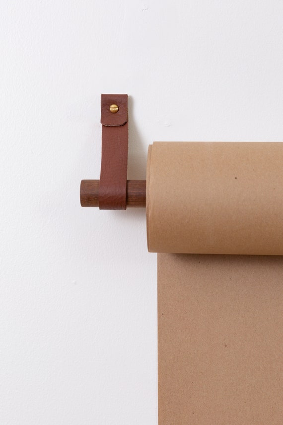 Wall Mounted Brown Butchers Paper Roll Holder 