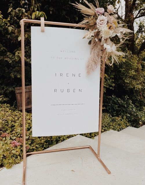 Wedding Sign Holder,Adjustable Welcoe To Our Wedding Sign Stand With 2-469930