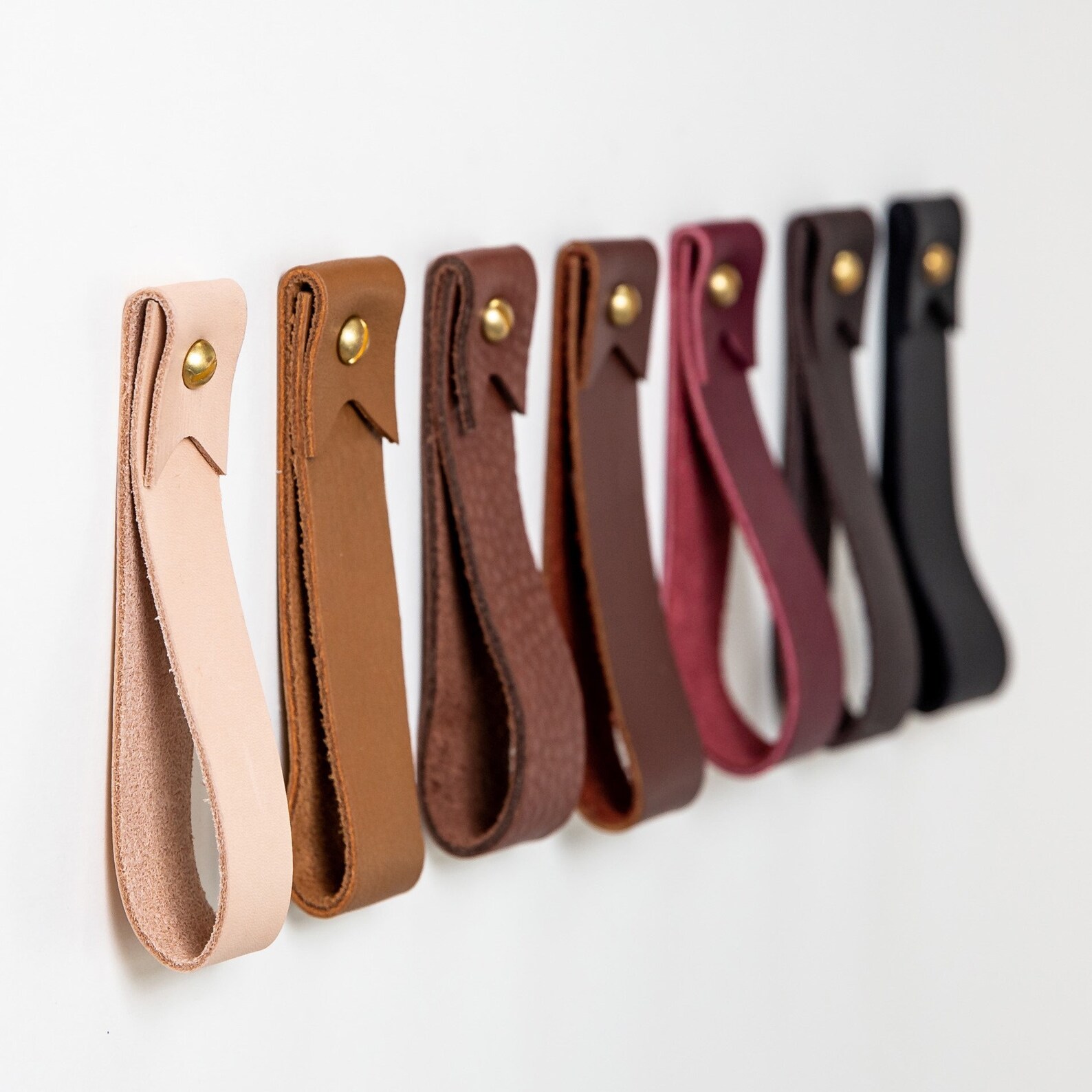 Leather wall hanging strap wall hook hanging storage home Etsy