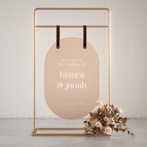 Signage Hangers for Wedding Welcome Boards, Seating Charts, Frame Hanging, Ceremony, Table Chart, Bar Sign, Decorative Acrylic Event Signs image 8