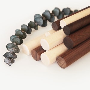 Wooden Dowels With Two Holes, Round Dowel Rod for Quilt Wall