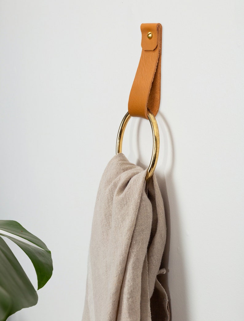 Leather Wall Hanging Strap Wall Hook Hanging Storage Home Etsy