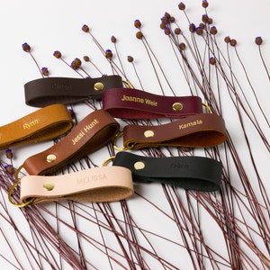 A collection of Leather Loops showing available colors.