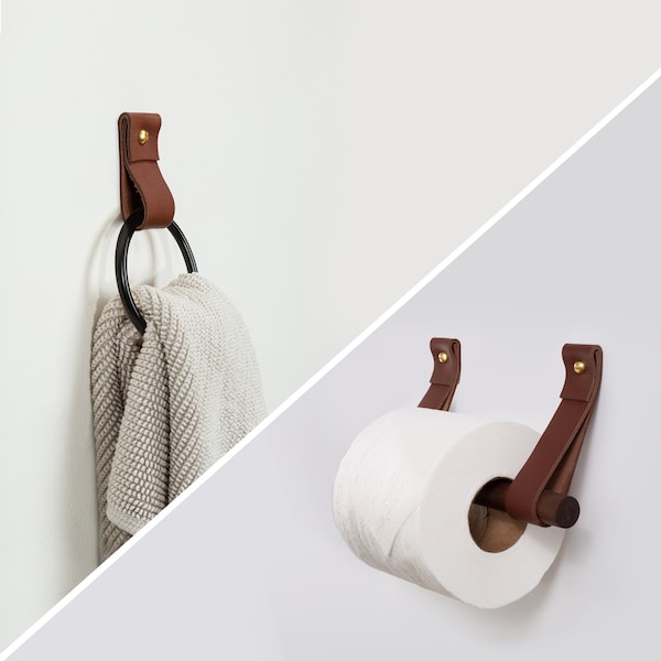 Farmhouse Bathroom Hand Towel Holder - Etsy