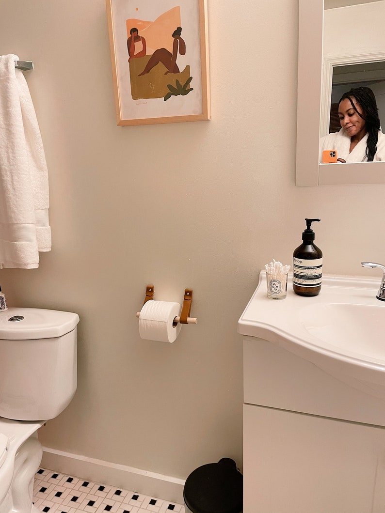 Toilet Paper Kit shown in a bathroom.