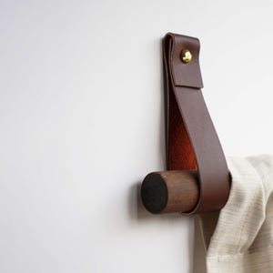 Curtain rod strap holder leather curtain rod bracket holders leather loop for wall boho pole hanger wall blanket display farm house style