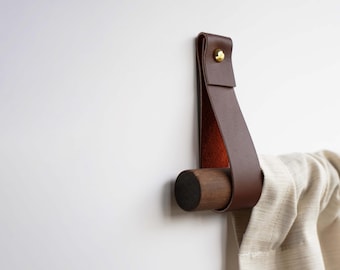 Porta Asciugamani Pelle Stile Bohemien Gancio A Parete In Pelle 4 Pezzi – Supporto Per Bastoni, Asciugamani, Tende, Per Bagno, Cucina, Camera, Stile Bohémien Gancio Boho Decorativo