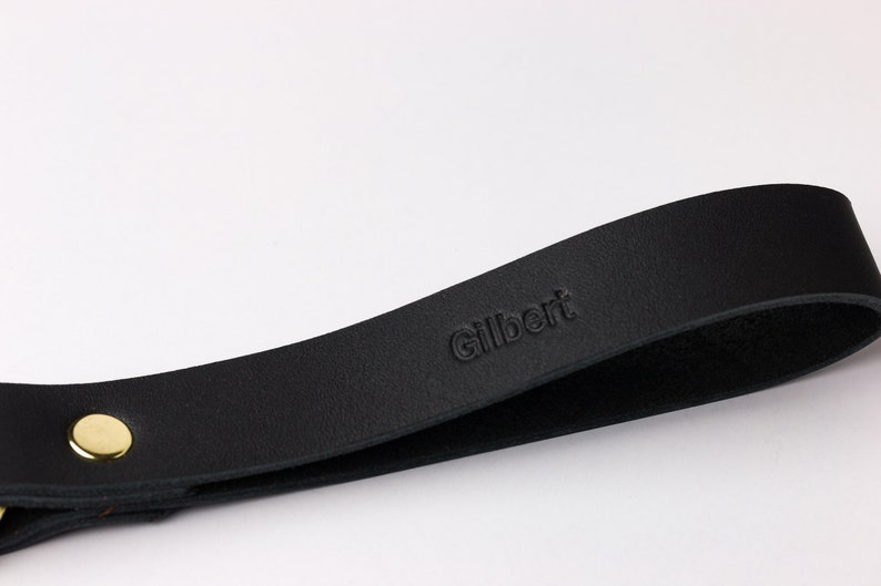 Custom Leather Keychain Wristlet Key Fob for Men Personalized Etsy