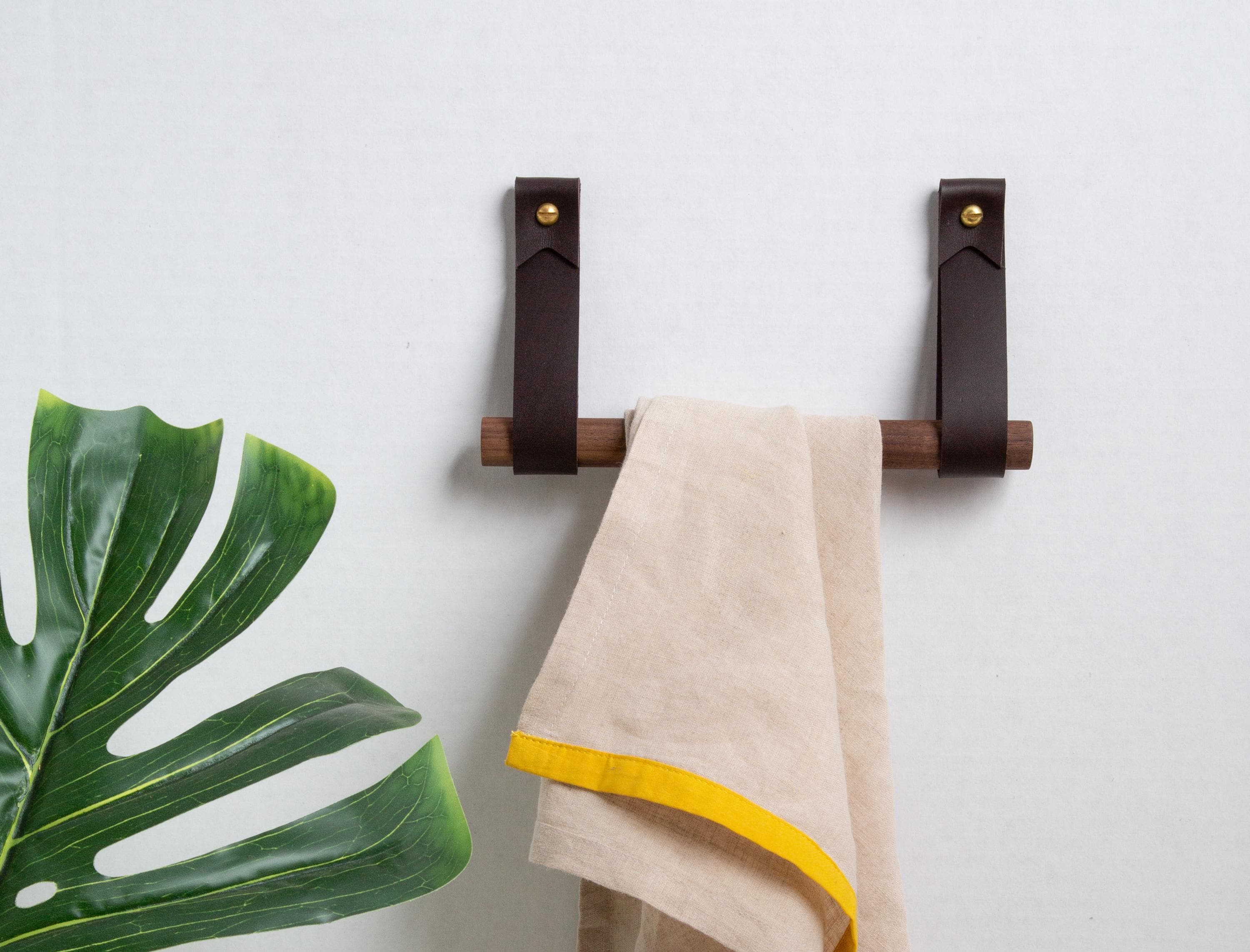 Vanloory Ganchos Para Toallas De Baño, Paquete De 4 Ganchos Cuadrados Autoadhesivos Para Abrigos, Gancho Resistente Para Bata Sin Perforaciones, Colgador De Ropa De Aluminio Resistente, Ganchos De