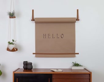 Wall Mounted Brown Butchers Paper Roll Holder